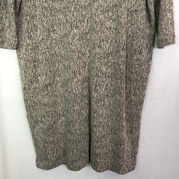 J Jill PURE JILL Woman’s Long Sleeve Linen Blend Shift Dress Black/Cream Size M - Picture 8 of 13